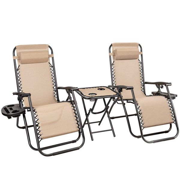 Gavyn Folding Zero Gravity Chair with Cushions